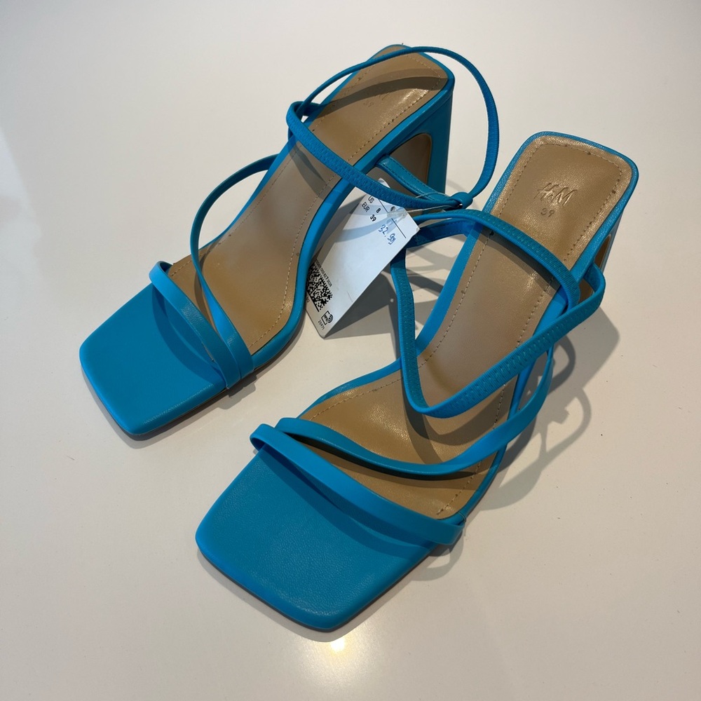 H&M Vibrant Blue Strappy Heels